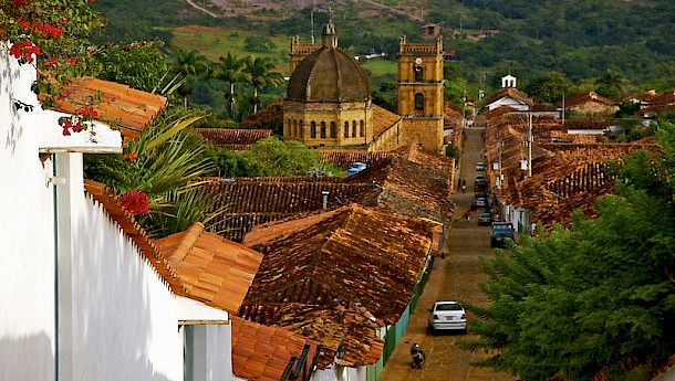 Cathedral and Roofs of Colonial Houses, Barichara. Photo: Uli Danner | Dreamstime.com