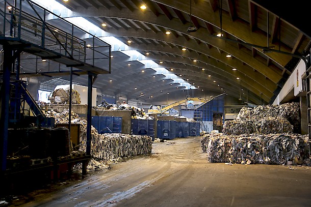 Sorpa's waste management receiving plant. Photo: Sorpa