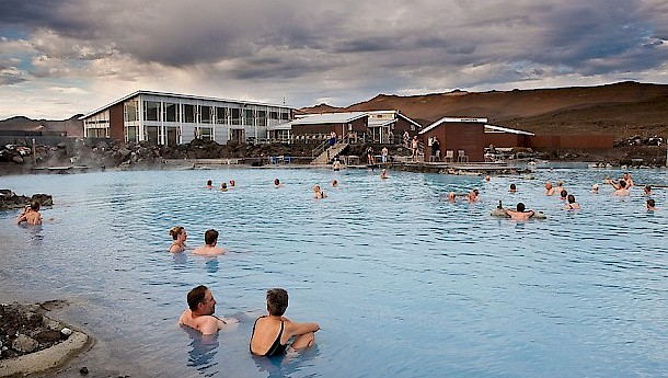 Jardbodin baths are constantly warm. Photo: Promote Iceland