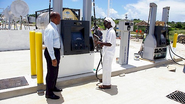 One of Barbados’s many fuel stations. Photo: BNOC