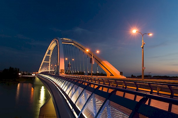 The capital’s Apollo Bridge was opened in 2005. Photo: SARIO