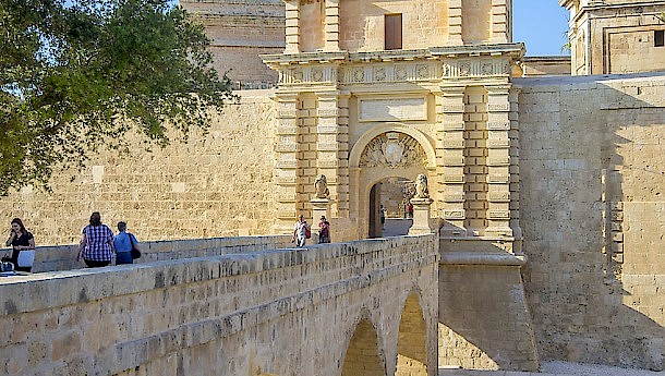 The Mdina ditch, which separates the Silent City from Rabat